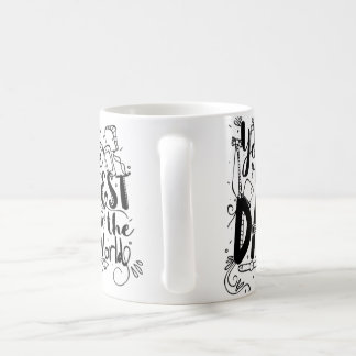 Caneca De Café Você é o melhor Pai do mundo com tipografia