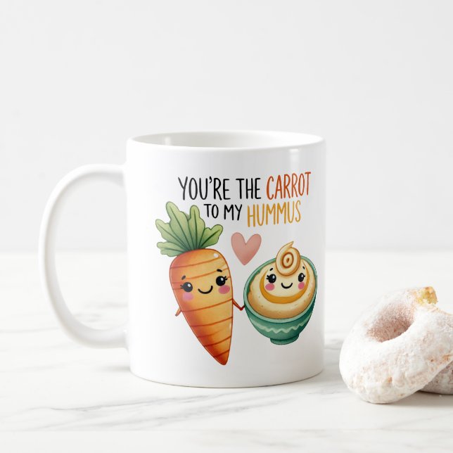 Caneca De Café "Você é o papagaio do meu Hummus... (Com Donut)