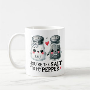 Caneca De Café Você é o Sal do Meu Pepper -