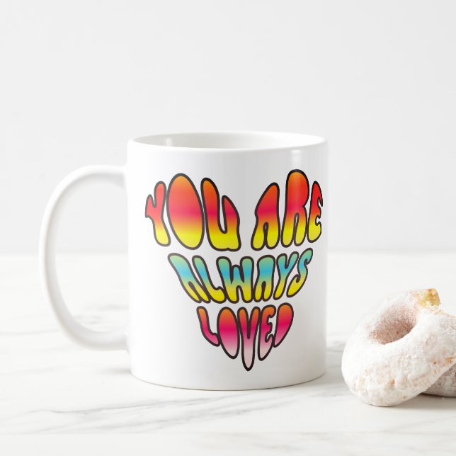 Caneca De Café Você É Sempre Amado (Com Donut)