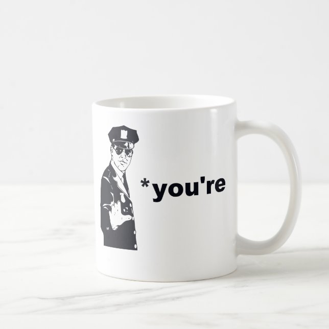 Caneca De Café Você é sua polícia da gramática (Direita)