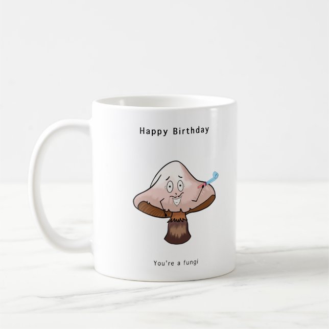 Caneca De Café Você é um aniversário de Fungi (Esquerda)