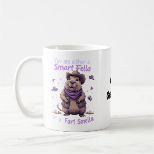 Caneca De Café Você é um Cara Esperto ou um Cheirador de Pum Engr