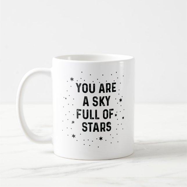Caneca De Café Você É Um Cheio De Estrelas (Esquerda)