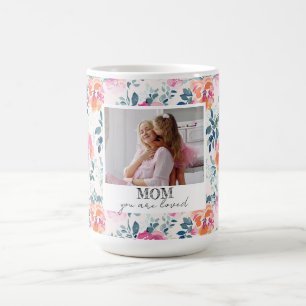 Caneca De Café Você É Um Dia de as mães Floral De Aquarela Adorad
