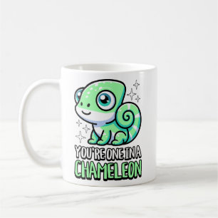 Caneca De Café Você é um em um camaleão! Cute Chameleon Pun