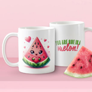 Caneca De Café Você É Um em Um Melão Amor de Melancia Divertido