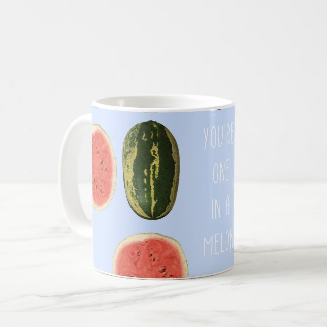 Caneca De Café "Você é um obrigado que da fruta de um melão" você (Frente Esquerda)