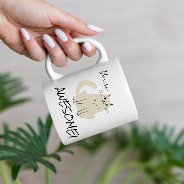 Caneca De Café Você é uma Apreciação de Gato Incrível (Criador carregado)