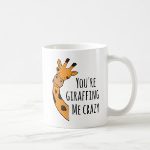 Caneca De Café Você está me deixando louco de girafas