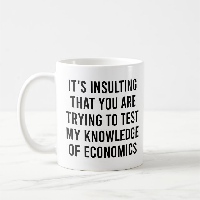 Caneca De Café Você está tentando testar meu conhecimento de econ (Esquerda)