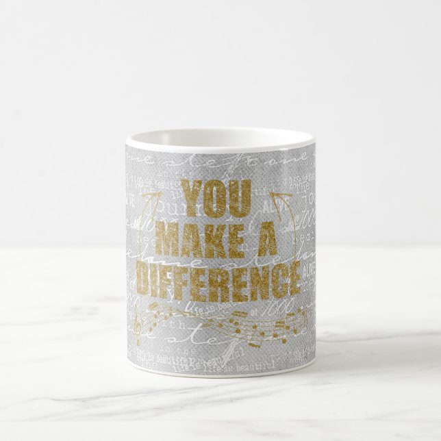 Caneca De Café Você Faz Uma Diferença (Centro)