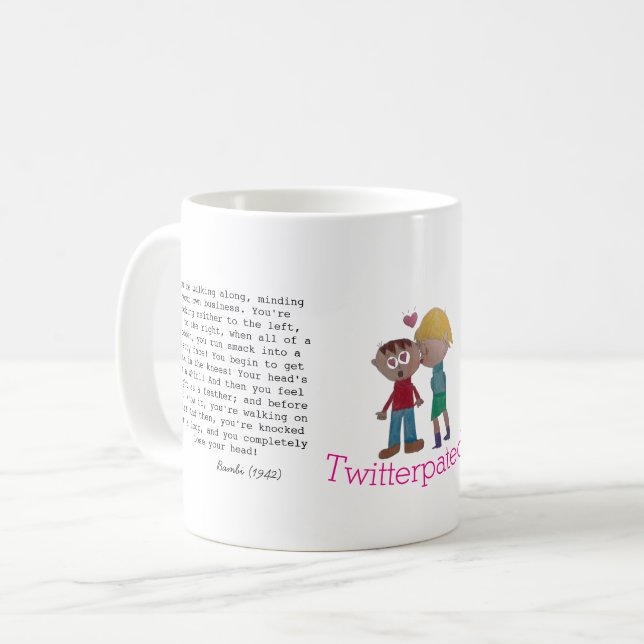 Caneca De Café Você foi twitterpado (Frente Esquerda)