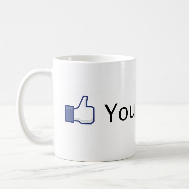 Caneca De Café Você gosta deste. Facebook gosta (Esquerda)