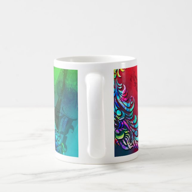 Caneca De Café Você inspira-me agredir - o ROSA (Alça)