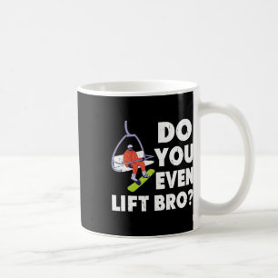 Caneca De Café Você Levanta O Irmão Snowboarder Amor