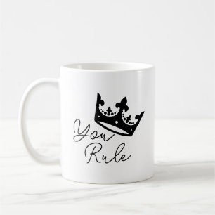 Caneca De Café Você Manda Coroa Presente de Aniversário Personali