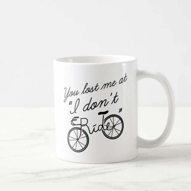 Caneca De Café Você Me Perdeu Em Eu Não Ando De (Direita)