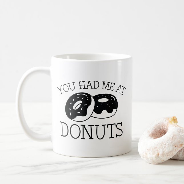 Caneca De Café Você Me Teve Nas Rosquinhas (Com Donut)