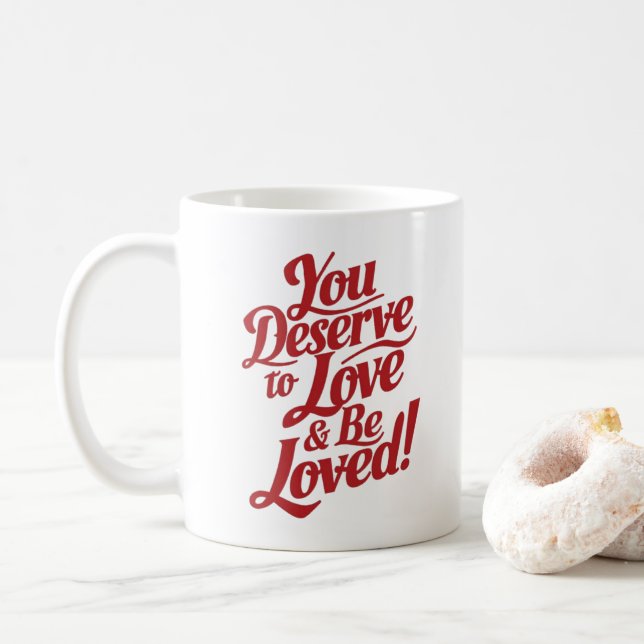 Caneca De Café Você merece ser amado (Com Donut)