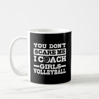 Caneca De Café Você Não Me Assusta Eu Coach Garotas Dão De Voleib