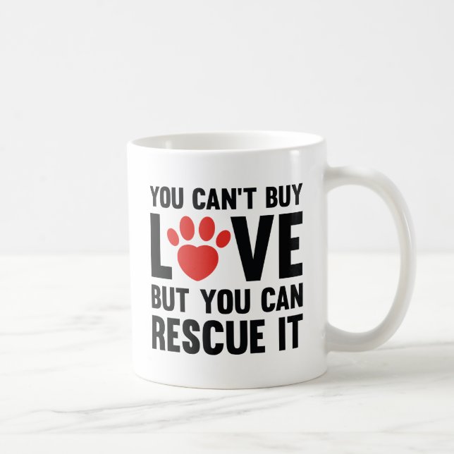 Caneca De Café Você não pode Comprar amar (Direita)