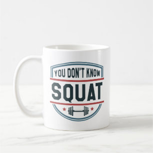 Caneca De Café Você não sabe ao quadrado