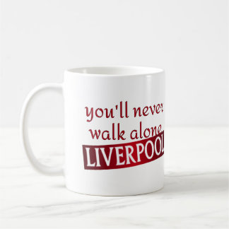 Caneca De Café Você nunca andará sozinho Liverpool
