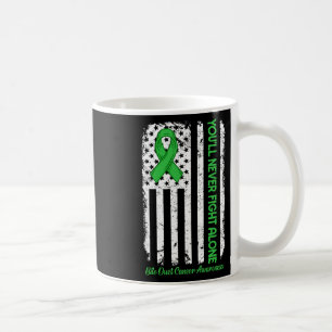 Caneca De Café Você nunca lutará sozinho com o Cancer dos dutos v