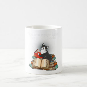 Caneca De Café Você Nunca Pode Ter Muitos Livros Que Os Gatos Ado