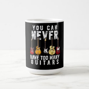 Caneca De Café Você Nunca Pode Ter Muitos Violões Música Engraçad