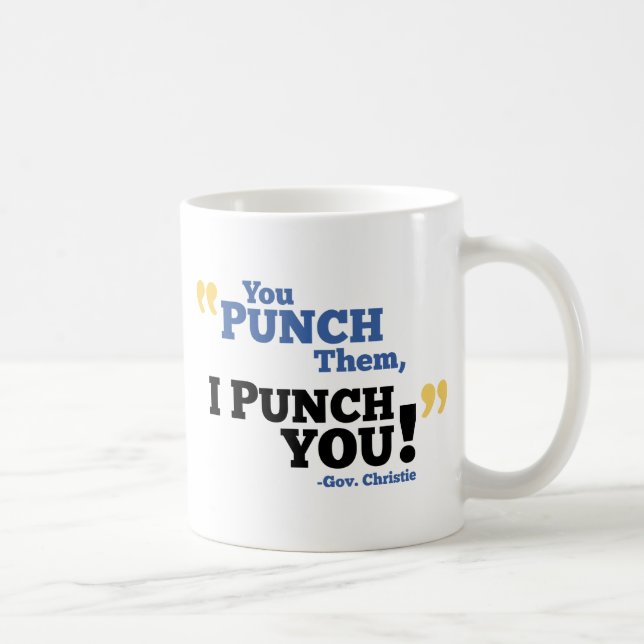 Caneca De Café Você perfura-os, mim perfura-o! (Direita)