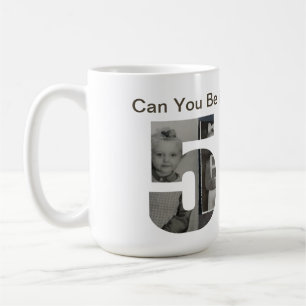 Caneca De Café Você pode acreditar em fazer 50 anos? Colagem de f
