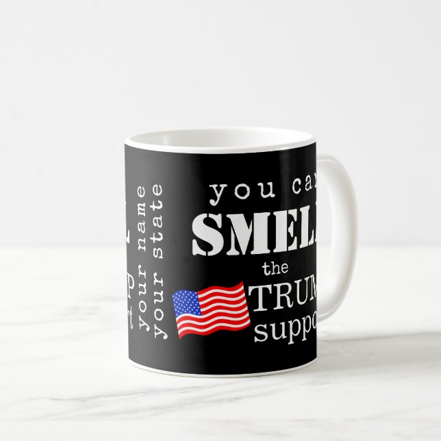 Caneca De Café Você Pode Cheirar O Suporte De Trump Personalizado (Frente Esquerda)