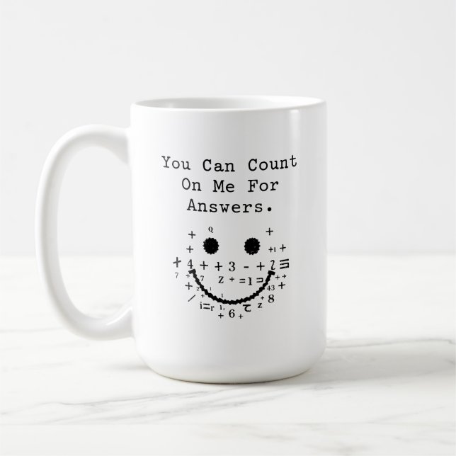 Caneca De Café Você Pode Contar Comigo Para Respostas Gênio da Ma (Esquerda)