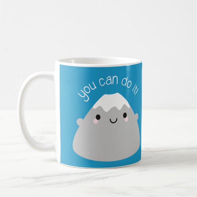 Caneca De Café Você pode fazê-lo! Kawaii Mt Fuji (Esquerda)