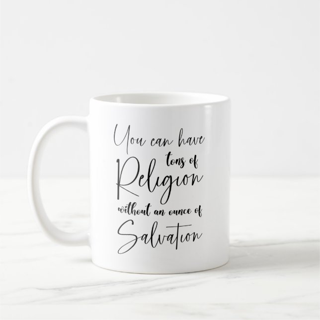 Caneca De Café Você pode ter toneladas de religião espiritual (Esquerda)