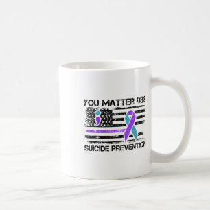 Caneca De Café Você Problema 988 Prevenção Suicida Bandeira Ameri