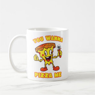 Caneca De Café Você Quer Pizza Me