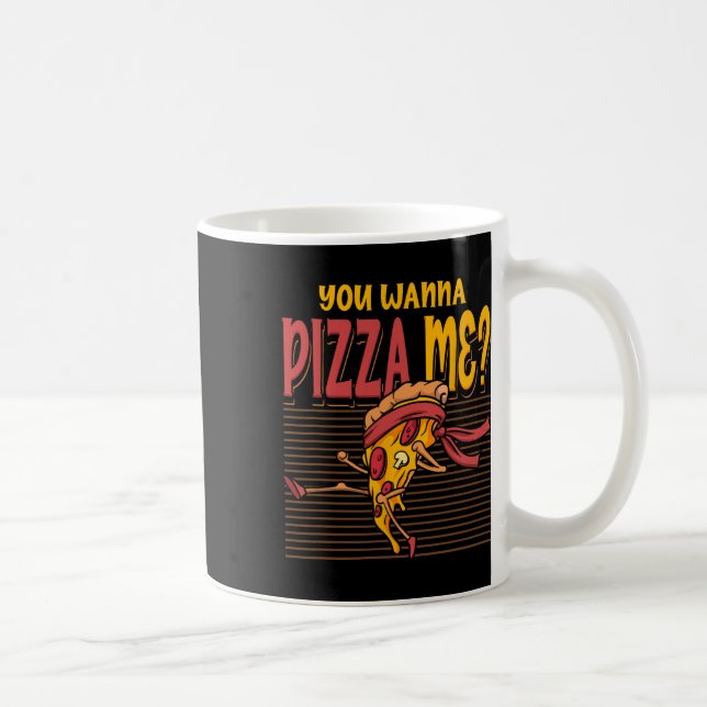 Caneca De Café Você Quer uma Pizza Meu Estilo de Luta de Karatê M (Direita)