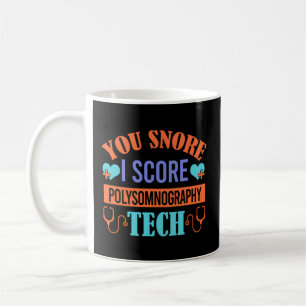 Caneca De Café Você ronca I ressona polissonografia Tech Sleep Te