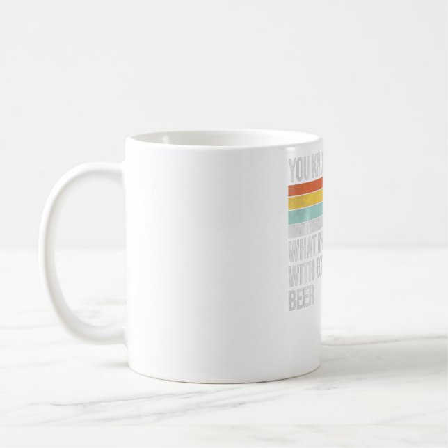 Caneca De Café Você Sabe O Que Rima Com Golfe E Pullover De Cerve (Esquerda)