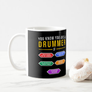 Caneca De Café Você Sabe Que Você É Um Drummer Se Um Drummer M