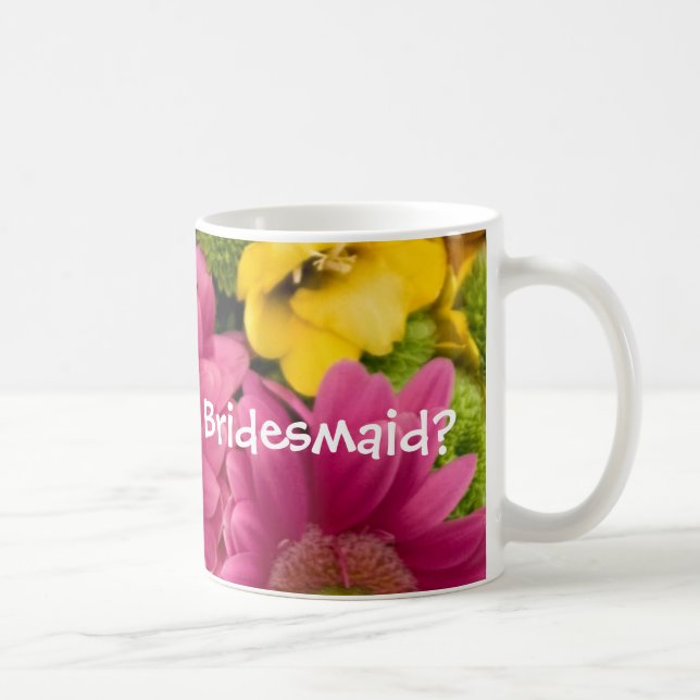 Caneca De Café Você será minha dama de honra? (Direita)