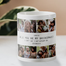 Caneca De Café Você Será Minha Dama de Honra? | Lembrança de Grad