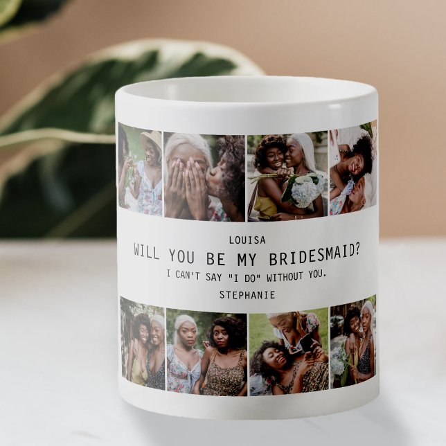 Caneca De Café Você Será Minha Dama de Honra? | Lembrança de Grad (Criador carregado)