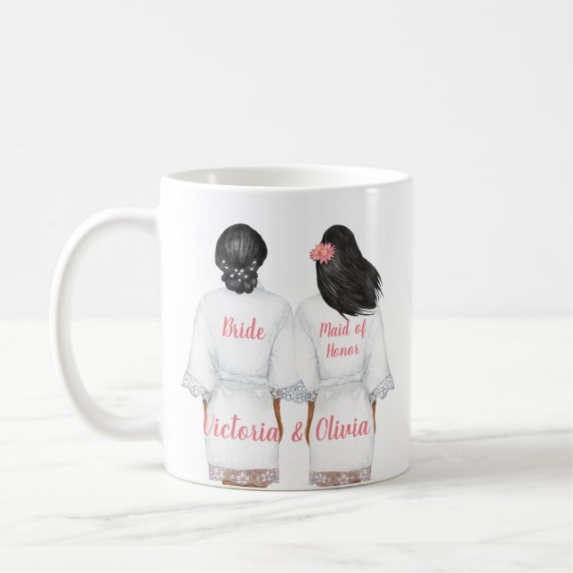 Caneca De Café Você será minha Madrinha de casamento Mug? (Esquerda)