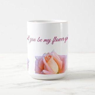 Caneca De Café Você será minha pirralha-flor, Rosas Rosa?