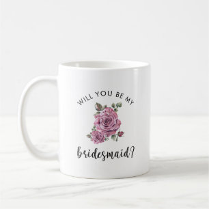 Caneca De Café Você será minha proposta de Dama de Honra de todo 