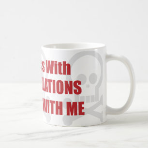 Caneca De Café Você suja com relações que públicas você suja